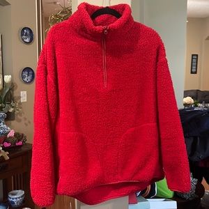 Crown and Ivy Sherpa quarter zip